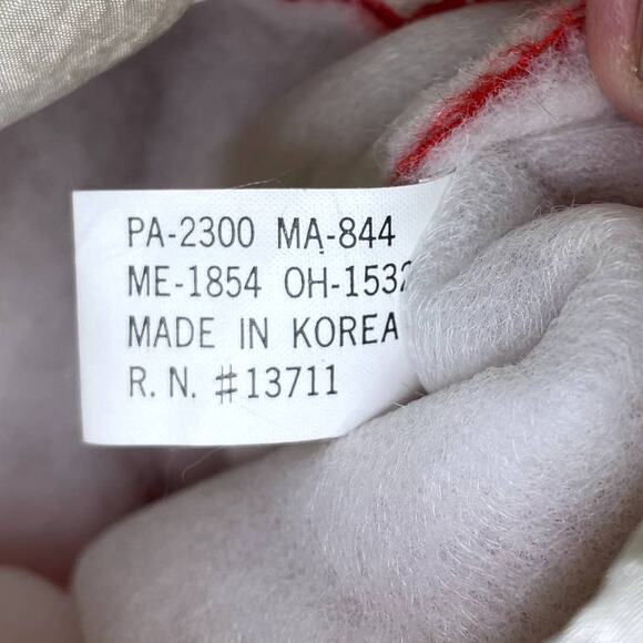 Christmas Stocking Vintage Puffy Parachute 3D Teddy Bear 80s 18" Holiday Decor - Picture 8 of 11